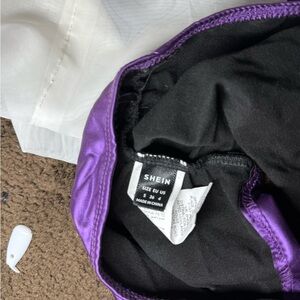 SHEIN Purple and Black Apparel